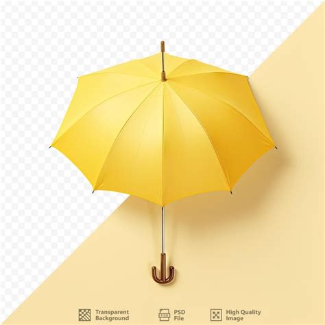 Premium Psd Yellow Umbrella With Clipping Path On Transparent Background