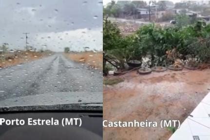 Vídeo Chuva de granizo chega em Juara outras 3 cidades registram