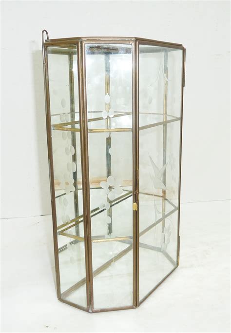 Brass Glass Curio Cabinet 6542