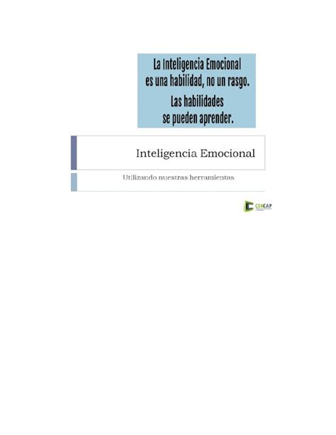 DOCX Manual De Inteligencia Emocional DOKUMEN TIPS