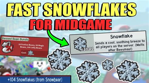 Bee Swarm Simulator How To Get FAST Snowflakes Midgame GUIDE Bee