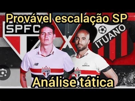 São Paulo x ituano provável escalação SP análise tática E opinião YouTube