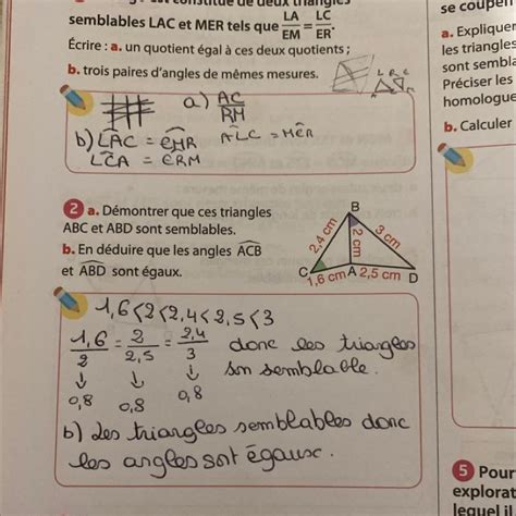 A D Montrer Que Ces Triangles Abc Et Abd Sont Semblables B En