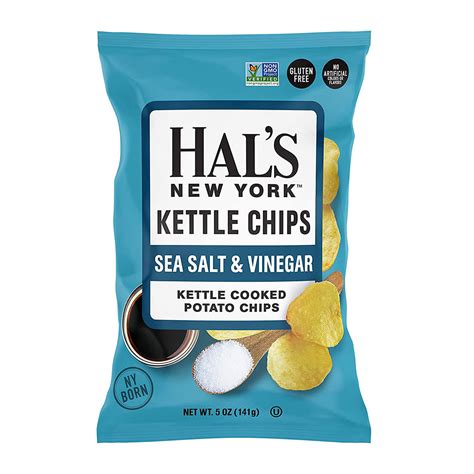 Hal S Sea Salt Vinegar Kettle Chips Martelli Foods Inc