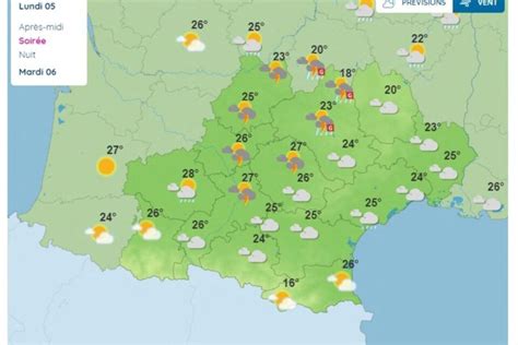 Météo Des orages localement puissants sont possibles lundi en Haute