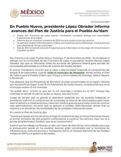 Inpi On Twitter Comunicado En Pueblo Nuevo Presidente L Pez