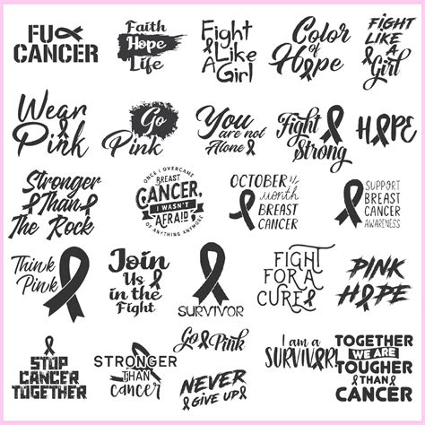 Breast Cancer Awareness Month Svg And Png Bundle Masterbundles