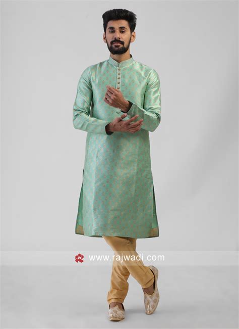 Wedding Wear Zari Work Kurta Pajama