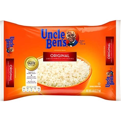 Uncle Bens Original Long Grain White Rice 5lb 6pk