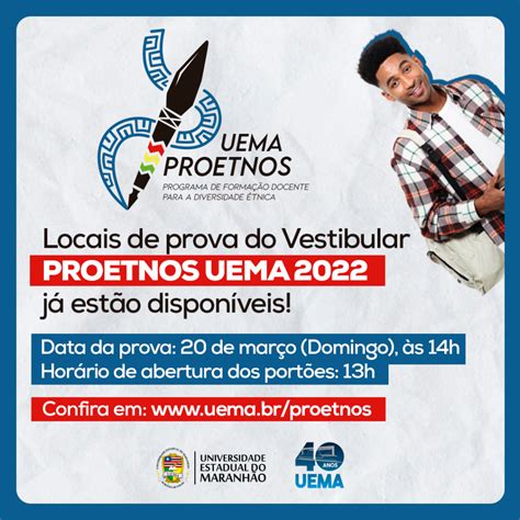 UEMA Provas Do Vestibular PROETNOS UEMA Acontecem Neste Domingo 20