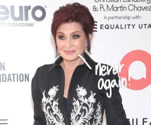 Sharon Osbourne Swears Off Plastic Surgery After Facelift Left Her