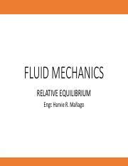 CHAPTER 1 ROTATING VESSEL Pdf FLUID MECHANICS RELATIVE EQUILIBRIUM