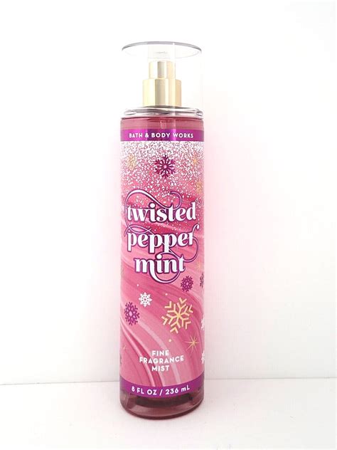 Bath Body Works Twisted Peppermint Vanilla Scented Fine Fragrance