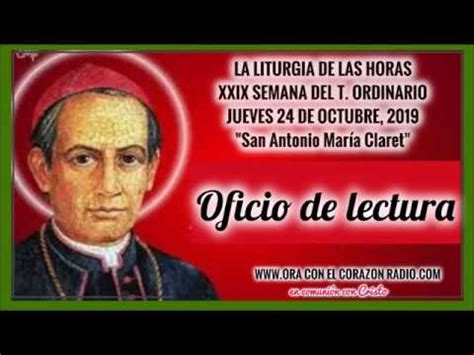 OFICIO DE LECTURA XXIX SEMANA DEL T ORDINARIO JUEVES 24 DE OCTUBRE