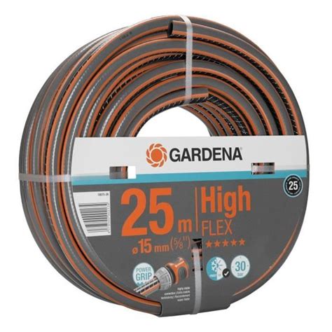 GARDENA Tuyau d arrosage Comfort HighFlex Longueur 25m Ø15mm Anti noeud