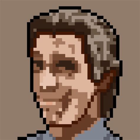 A Pixelated Form Of Art For Patrick Bateman Whom Stars In Movie