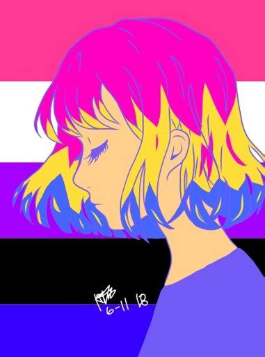 Pansexualgender Fluid Drawing Lgbt Amino