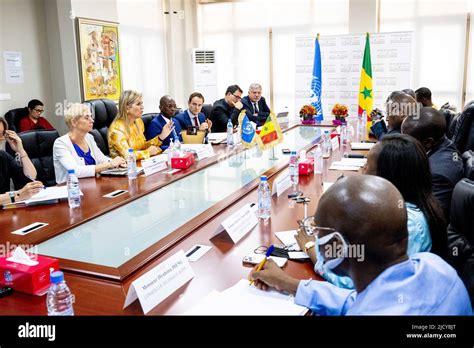 Queen Maxima Of The Netherlands During A Visit To Ministery Of Trade