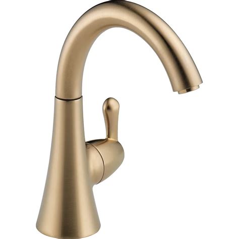 Delta Transitional Beverage Faucet in Champagne Bronze | The Home Depot ...