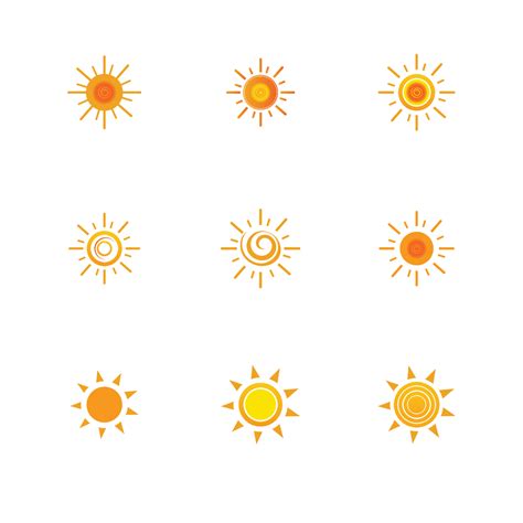 sun logo vector 3570533 Vector Art at Vecteezy