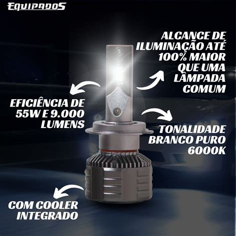 Lâmpada Ultra LEDs JR8 CClot Black Diamonds 18 000 Lumens 6000k Equipados