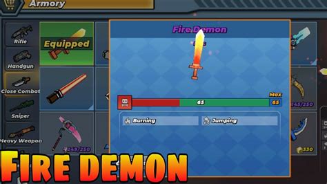 Power Of Fire Demon Build And Shoot Blockman Go YouTube