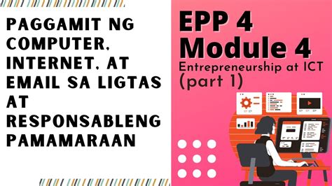 Paggamit Ng Computer Internet At Email Sa Ligtas At Responsableng
