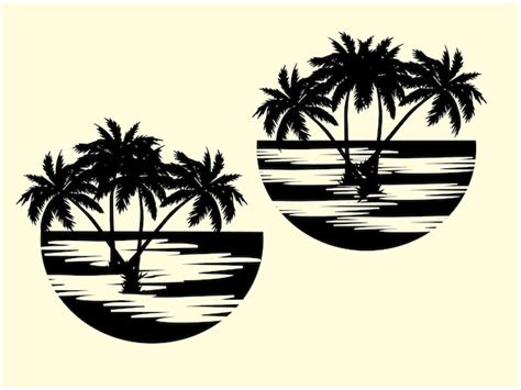 Dise O De Logotipo De Playa Vectorial Plantillas Vectoriales Fondo Sin