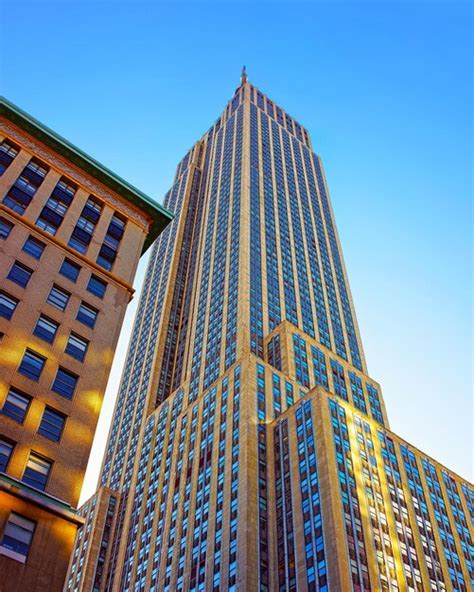 Bottom Up Street View Sur Le Quartier Financier De Lower Manhattan New