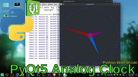 Analog Clock In Python Create Analog Clock Using PyQt5 Python YouTube