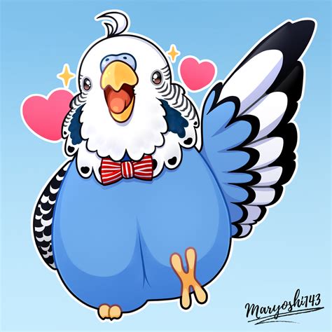 Happy Budgie By Maryoshi 143 On Deviantart