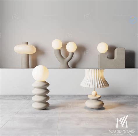 WABI-SABI STYLE CREATIVE DESK LAMP 3D MODEL - 3DMili 2025 Download 3D ...