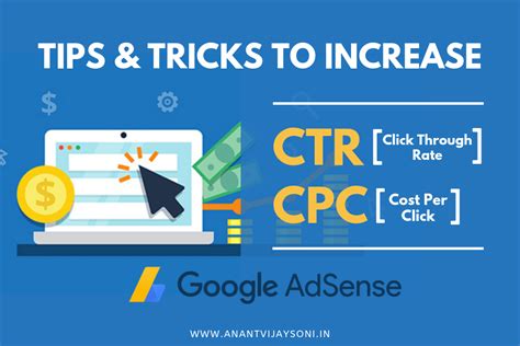 10 Tips To Increase Your Adsense CTR Click Through Rate And CPC Cost