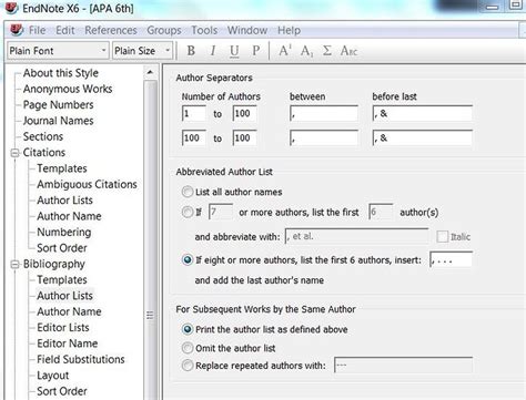 Apa 6th Endnote Styles Filters And Connections Discourse