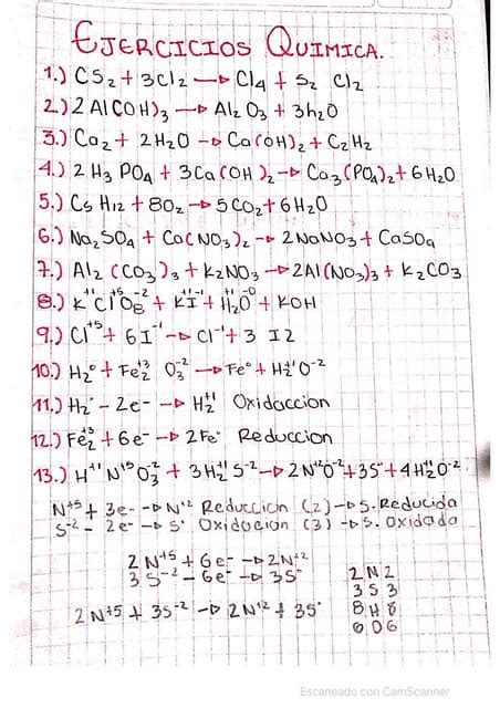 Ejercicios De Química Pdf