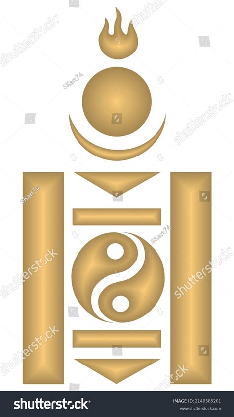 Soyombo Symbol Vector Illustration Mongolian Soyombo Stock Vector ...