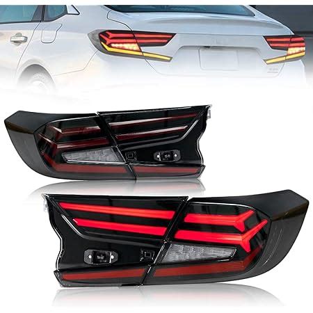 Amazon Vland Led Smoked Tail Lights Compatible With Honda Accord