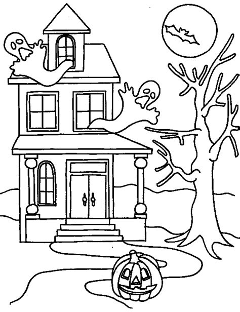 Coloriage A Imprimer Maison Hantee Gratuit Et Colorier