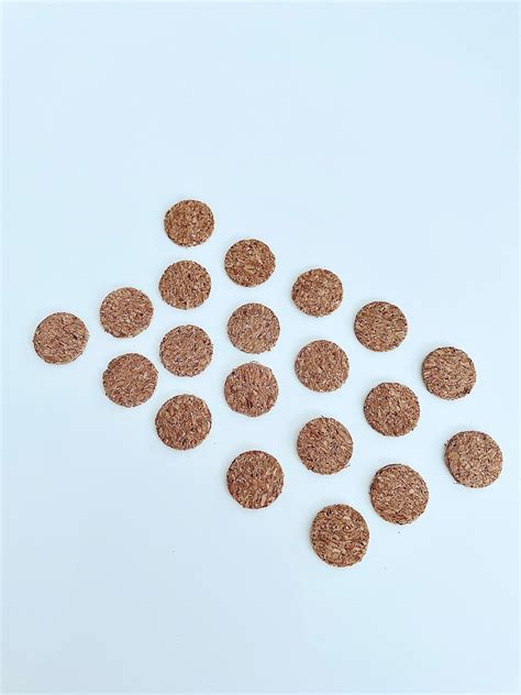 Self Adhesive Cork Pads Cork Surface Protection 10mm Round Cork Discs