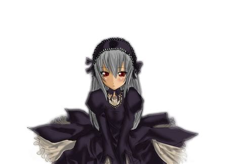 Safebooru 00s 1girl Hairband Long Hair Red Eyes Rozen Maiden Silver Hair Solo Suigintou 2090955