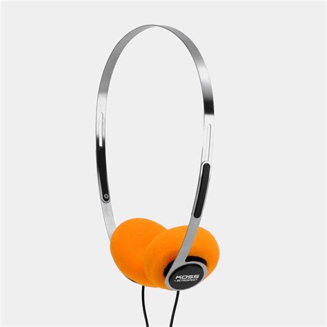 Koss x Retrospekt P/21 Retro Orange Foam On-Ear Headphones – High ...