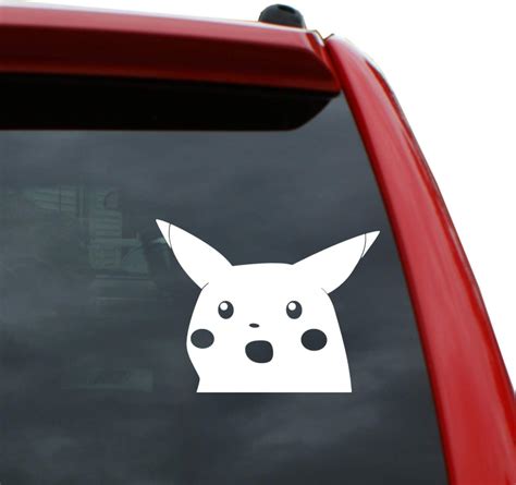 Black Heart Decals And More Surprised Pika Vinyl Decal