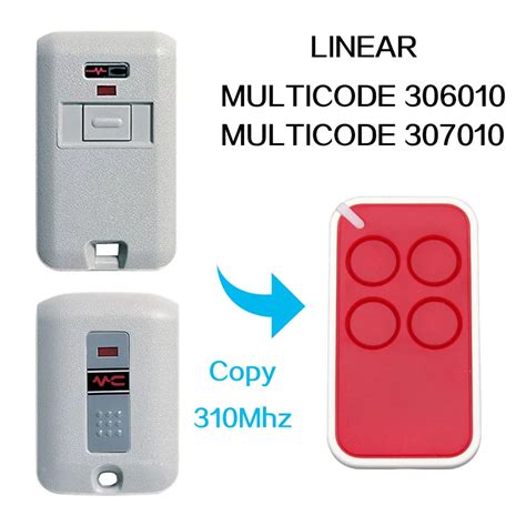 Copy Linear Multicode 306010 Door Remote Control Universal Gate Door