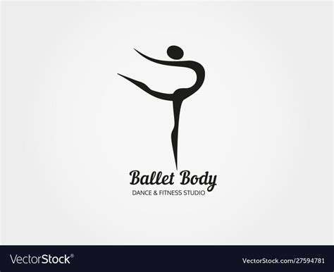 Dance Icon Concept Ballet Body Studio Design Template People