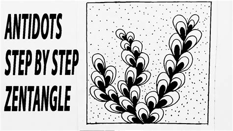 How To Draw Step By Step Antidots Zentangle Patterns I Tangleand Doodle