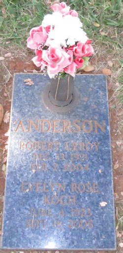 Robert Leroy Anderson 1921 2004 Find A Grave Gedenkplek