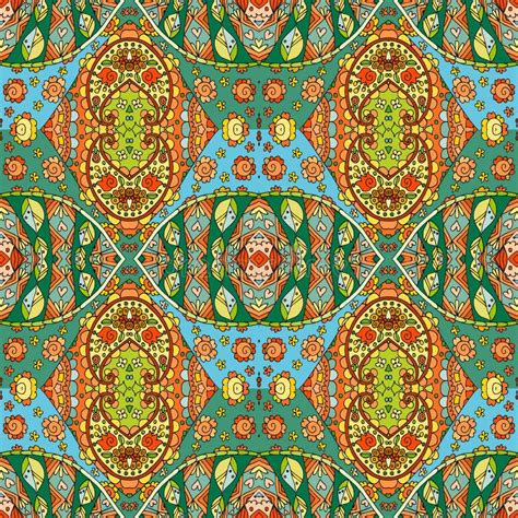 Detailed Floral And Paisley Seamless Pattern Stock Vector