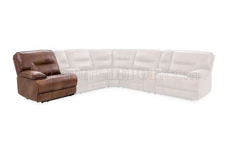 70048 Power Motion Sectional Sofa Brown Leather By Manwah Cheers