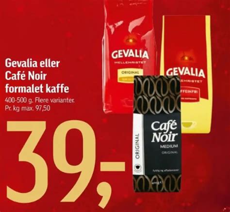 Gevalia Eller Caf Noir Formalet Kaffe Tilbud Hos F Tex