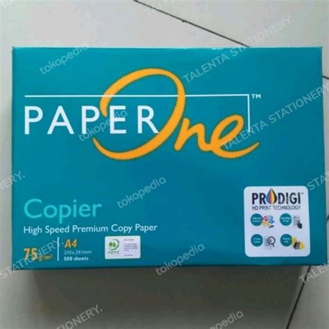 Jual Kertas Hvs A4 75 Gram Paper One Harga 1 Rim Jakarta Pusat